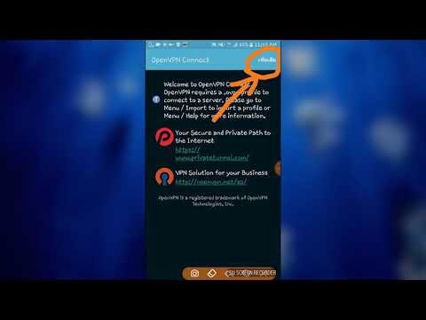 วิธีนำไฟล์เข้า App openvpn ระบบ android