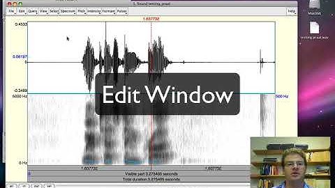 04 Opening a file and the Edit Window in Praat