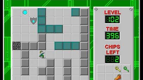 CCLP2 level 102 solution - 371 seconds