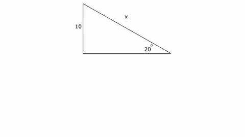 Intro to Trig 5 - Using sine to find the length of the hypotenuse