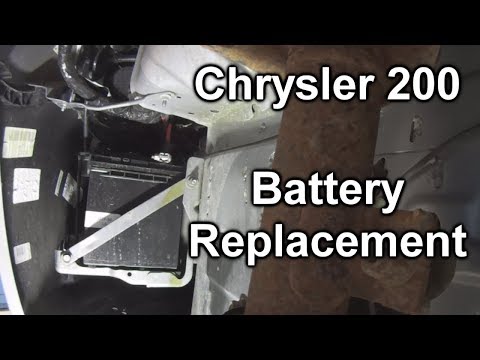 Chrysler 200 (2011-2014) – New Battery Install