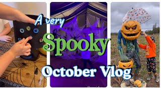Decorating the house for Halloween and our spooky October adventures!