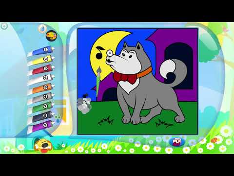 Color by Numbers Dogs | Color Painting