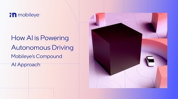 How AI is Powering Autonomous Driving: Mobileye’s Compound AI Approach