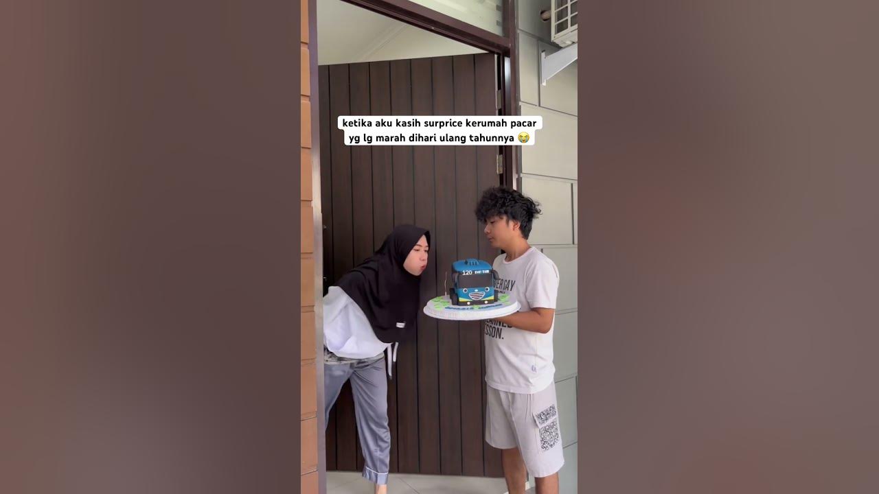padahal udah bawain kue kesukaan pacar 😭 #QgunGalyas