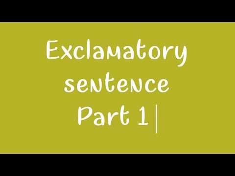 güvən exclamatory sentence part 1
