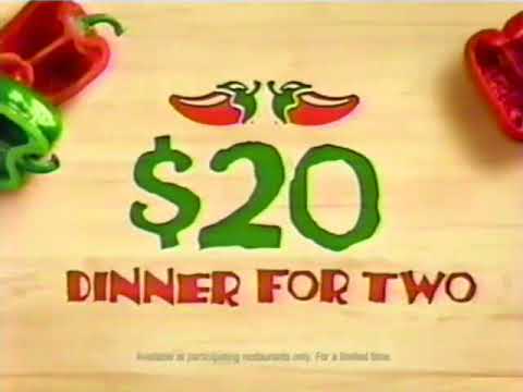 Chili’s (2010) Television Commercial - $20 Dinner For Two - YouTube