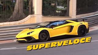 Lamborghini Aventador SV Roadster Sound & Acceleration in MONACO