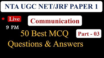 Communication MCQ [Hindi] Quiz: NTA UGC NET 2021 Paper 1 Objective Questions - Part 3