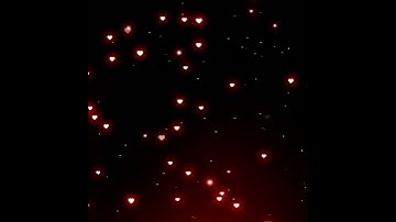 Black screen love Heart effects video for whatsapp status | Technical Guru effect