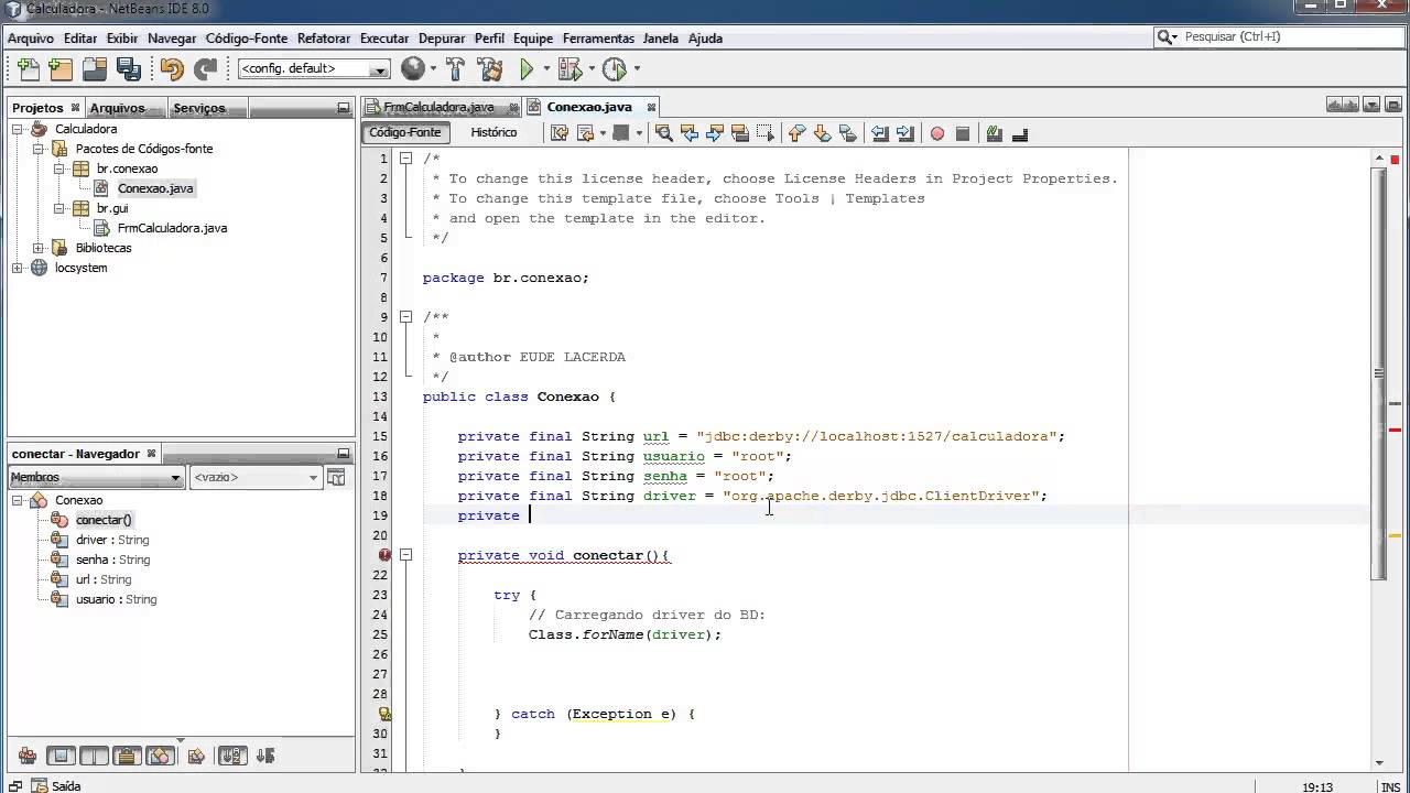 NetBeans Conectar a Base de Dados - Aula 2 - YouTube
