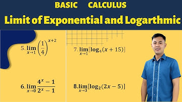 Limit of Exponential and Logarithmic Functions (Basic Calculus)