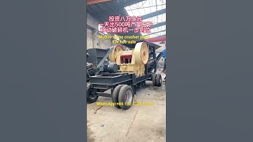 Low investment mobile jaw crusher,portable rock crusher plant, aggregate stone crushing station