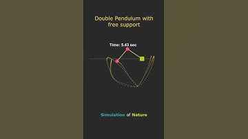 Simulation double pendulum with free support (using MATLAB)