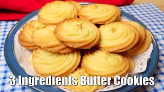 These Are THE BEST BUTTER COOKIES Recipe I Know Of All: MAKE With 3 Ingredients | Danish Pastry