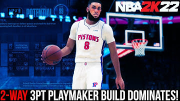2-WAY 3PT PLAYMAKER DOMINATES EVERY GAME MODE IN NBA 2K22 NEXT GEN! (BEST PG BUILD IN NBA 2K22)
