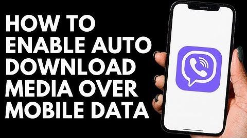 How To Enable Auto Download Media Over Mobile Data in Viber | Viber Tutorial