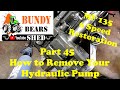 MF135 6 Speed Restoration #45 How to Remove Your Hydraulic Pump