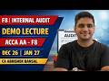 F8 | Internal Audit | Demo Lecture | ACCA AA - F8 | DEC 26 | JAN 27 | CA Abhishek Bansal