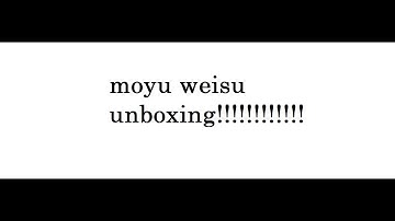 Moyu Weisu 4x4 Unboxing!