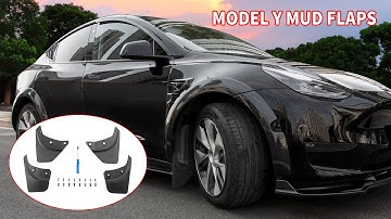 2020-2023 Tesla Model Y Mud Flaps Installation Video (Original)