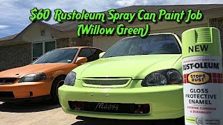 Cheap Rust Oleum DIY spray can paint job you can do for $65 or less!