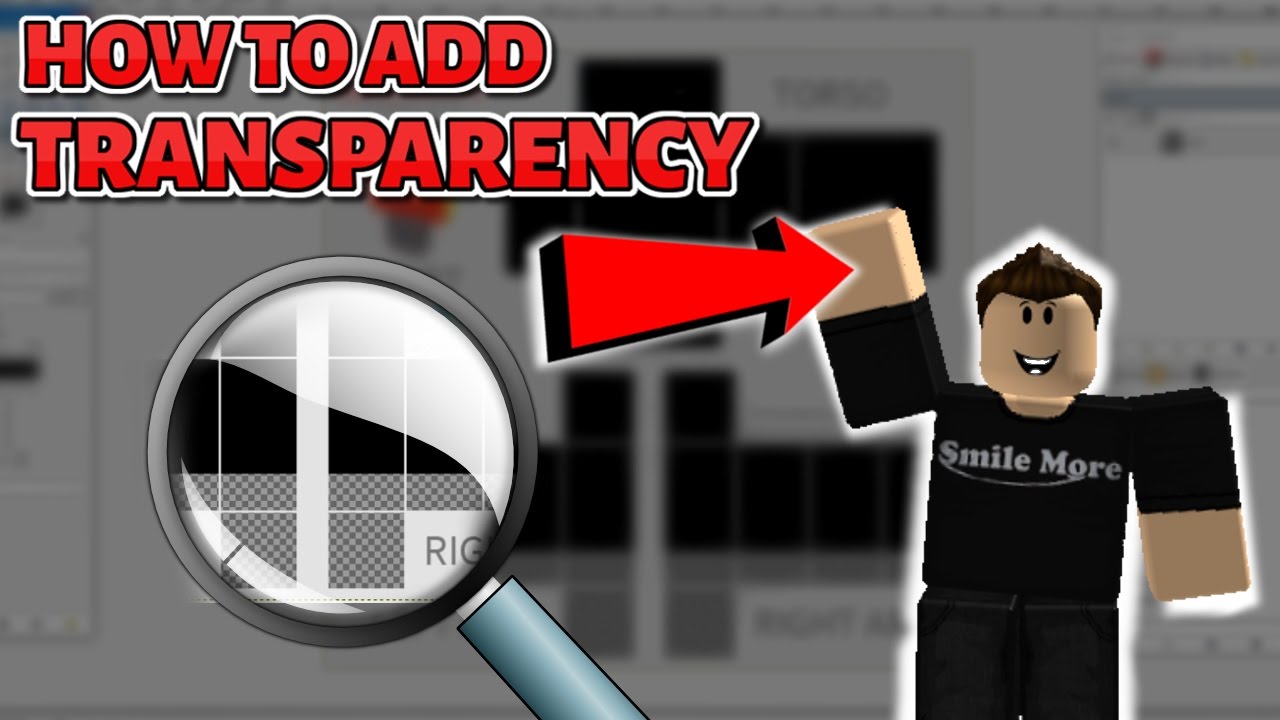 How To Add Transparency Show Skin On A Roblox Shirt Pants 2017 - black t shirt sleeves are transparent roblox