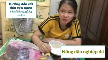 Nông dân nghiệp dư  | Hướng dẫn cắt dán con ngựa vằn bằng giấy màu