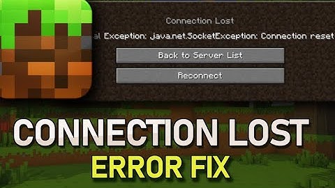 COONECTION LOST - ERROR FIX - Exception java net socket exception - connection reset