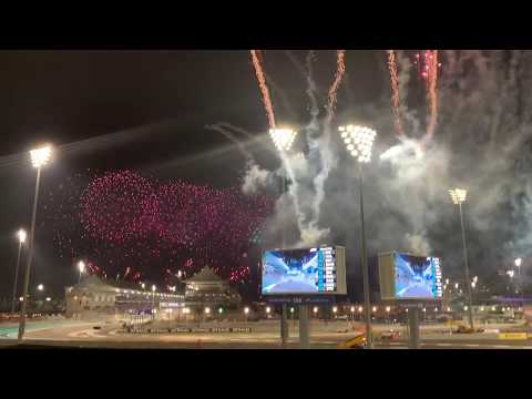 Formula 1 Abu Dhabi 2019 | End of Race Fireworks | Turn 8 & 9