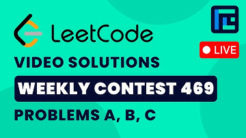 Leetcode Weekly Contest 469 | Video Solutions - A to C | by Vibhaas | TLE Eliminators