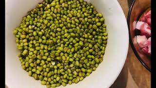 Let's cook mung beans with lots of veggies