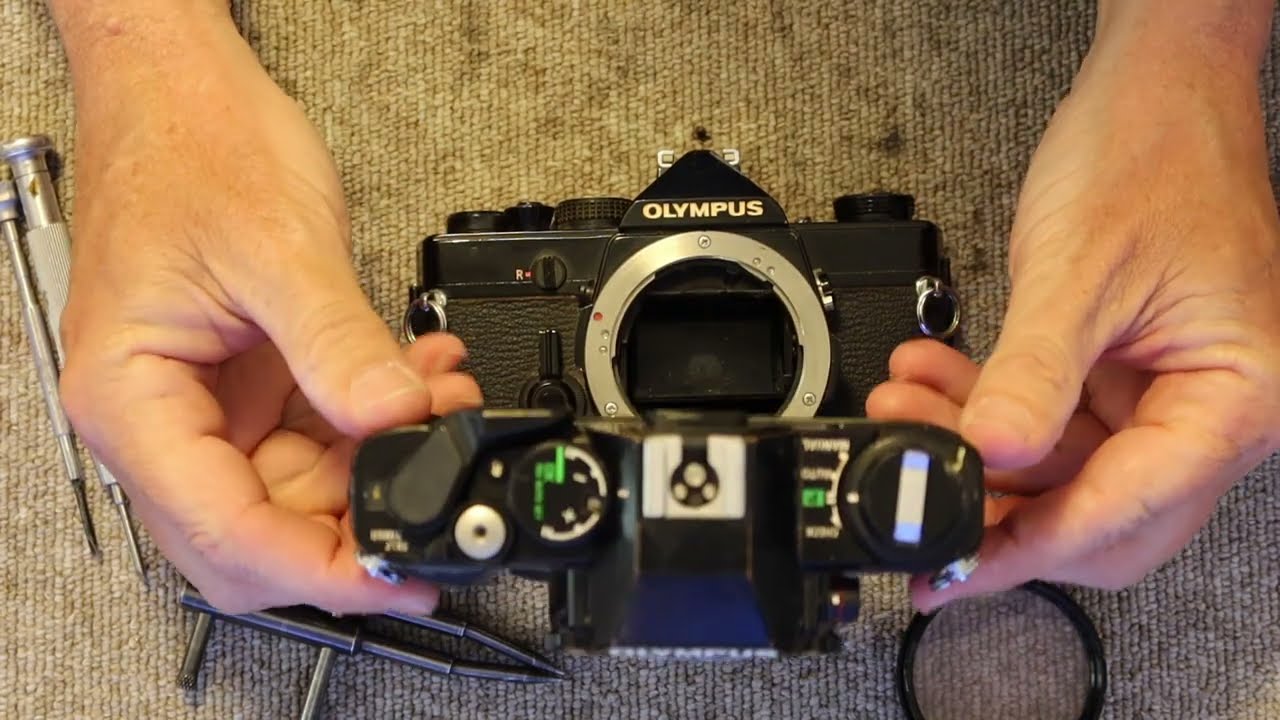 How to replace the prism in an Olympus OM-1 Camera - YouTube
