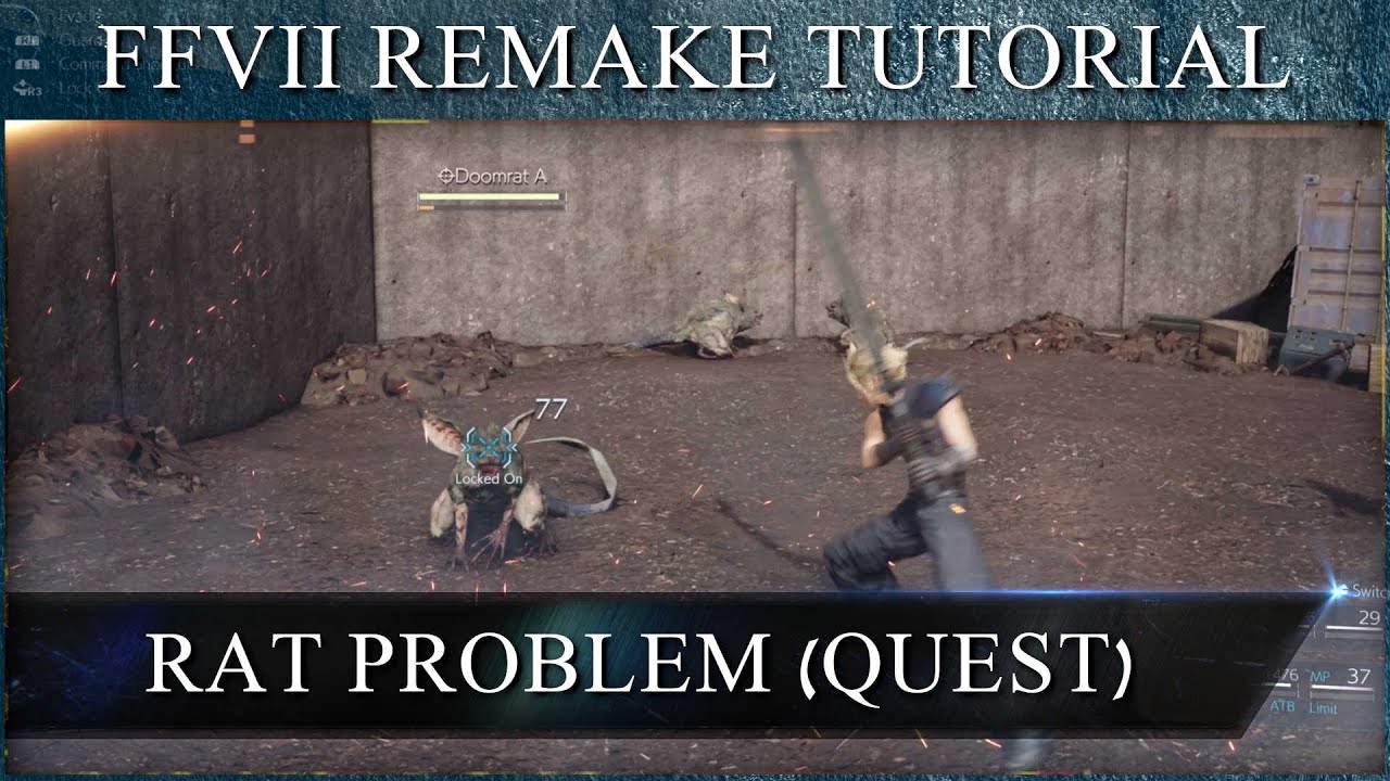 Final Fantasy 7 Remake Guide Rat Problem QUEST Step by Step! YouTube