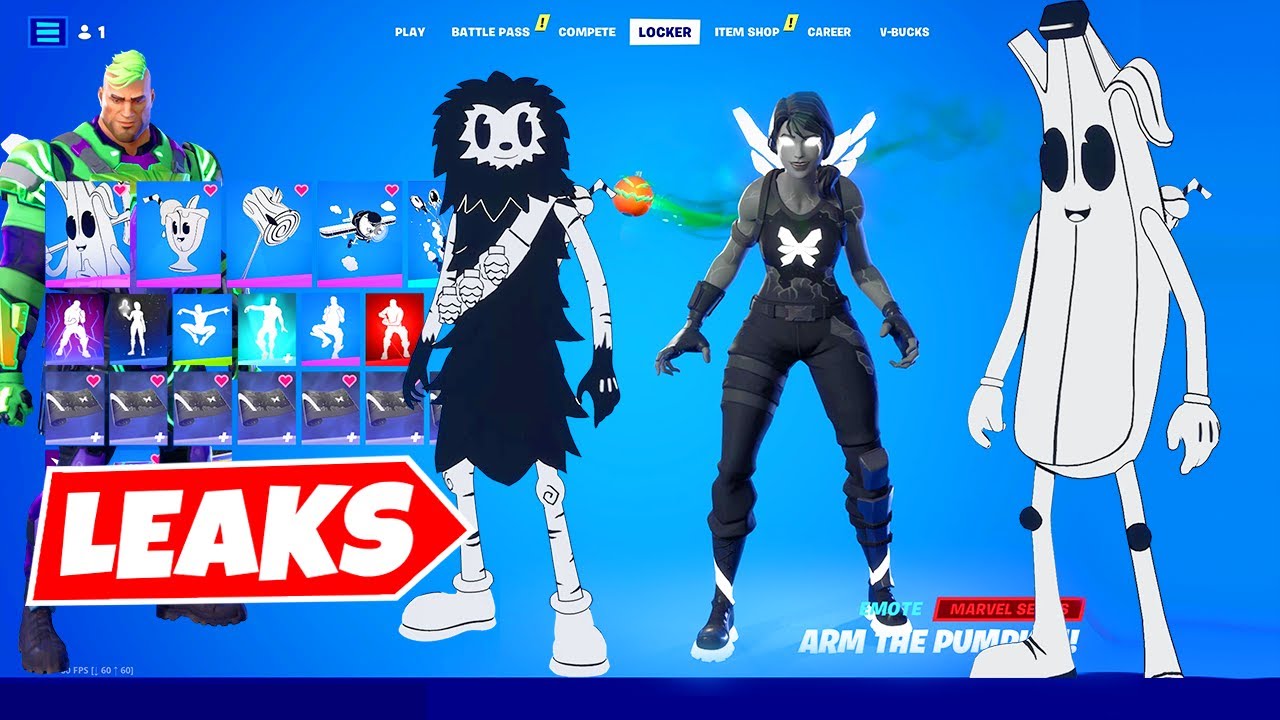 Fortnite New Leaks Toon Peely And Bushy Bushranger Monarch S Level Up Quest Pack And More シ