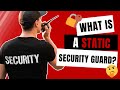 What is a static security guard