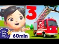 Learn How To Count With Vehicles + More Lullabies and Nap Time Songs For Kids | Little Baby Bum