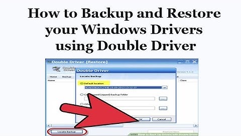 How to Backup and Restore your Windows Drivers using Double Driver