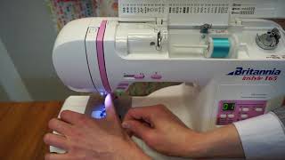 How to thread the top machine thread on to the Britannia Instyle T65 sewing machine