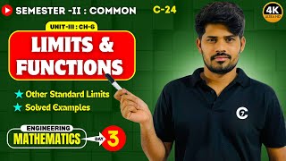 Limits & Functions | Other Standard Limits | Day 3 | Unit-3 | Engineering Mathematics | Chaitumawa7
