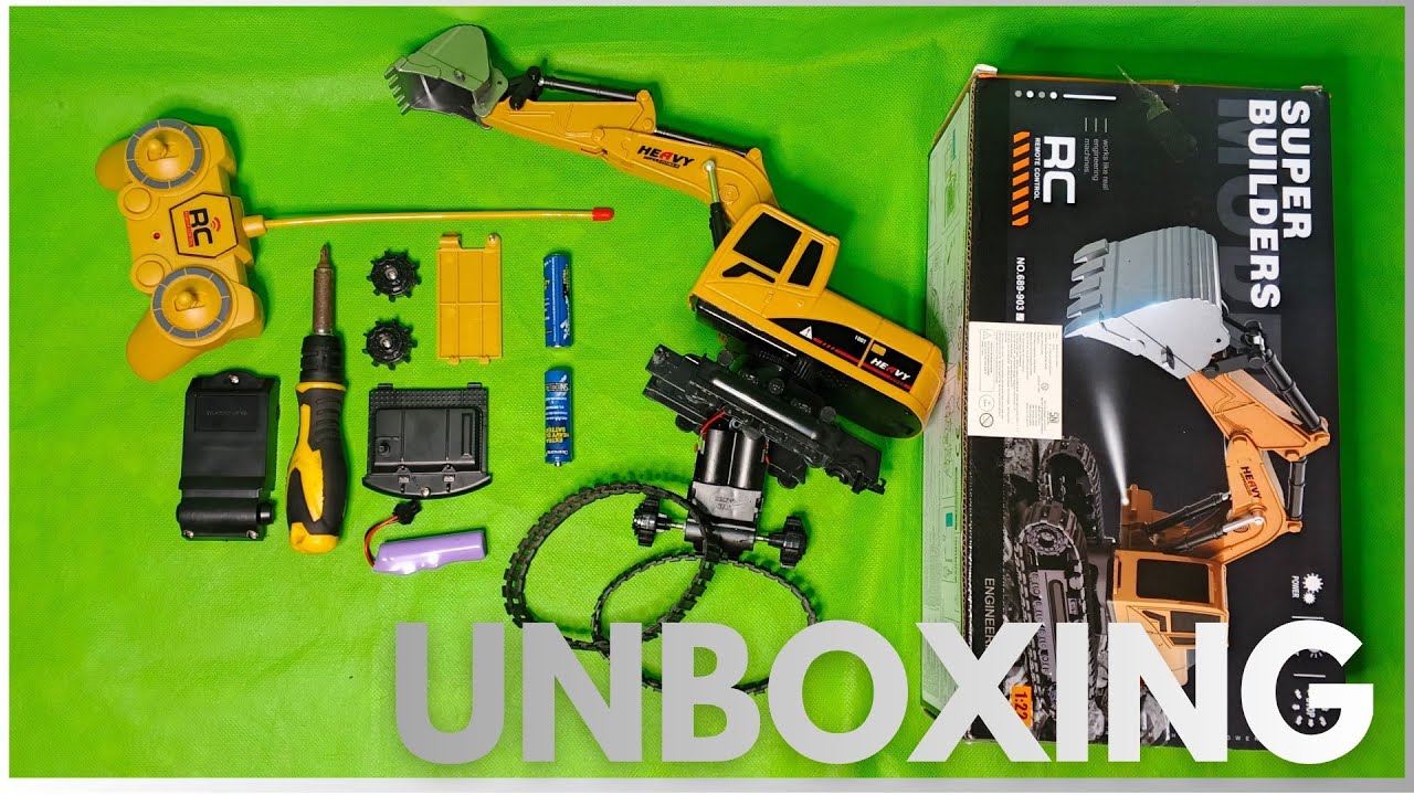 Unboxing Broken Rc Excavator, Kita Repair Sampai Bisa jalan❗