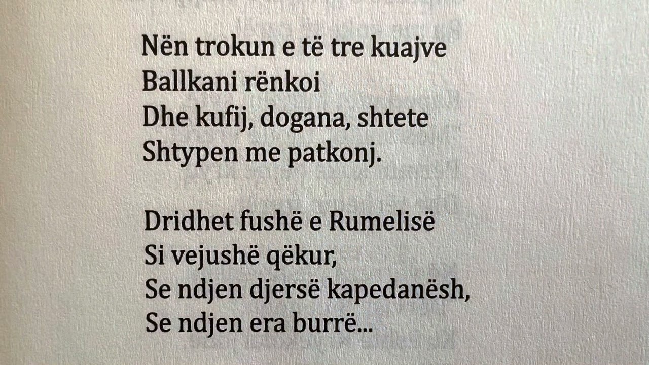 “Vërtitu kokë e prerë” poemë baladë nga Petrit Ruka, interpreton Bujar Asqeriu
