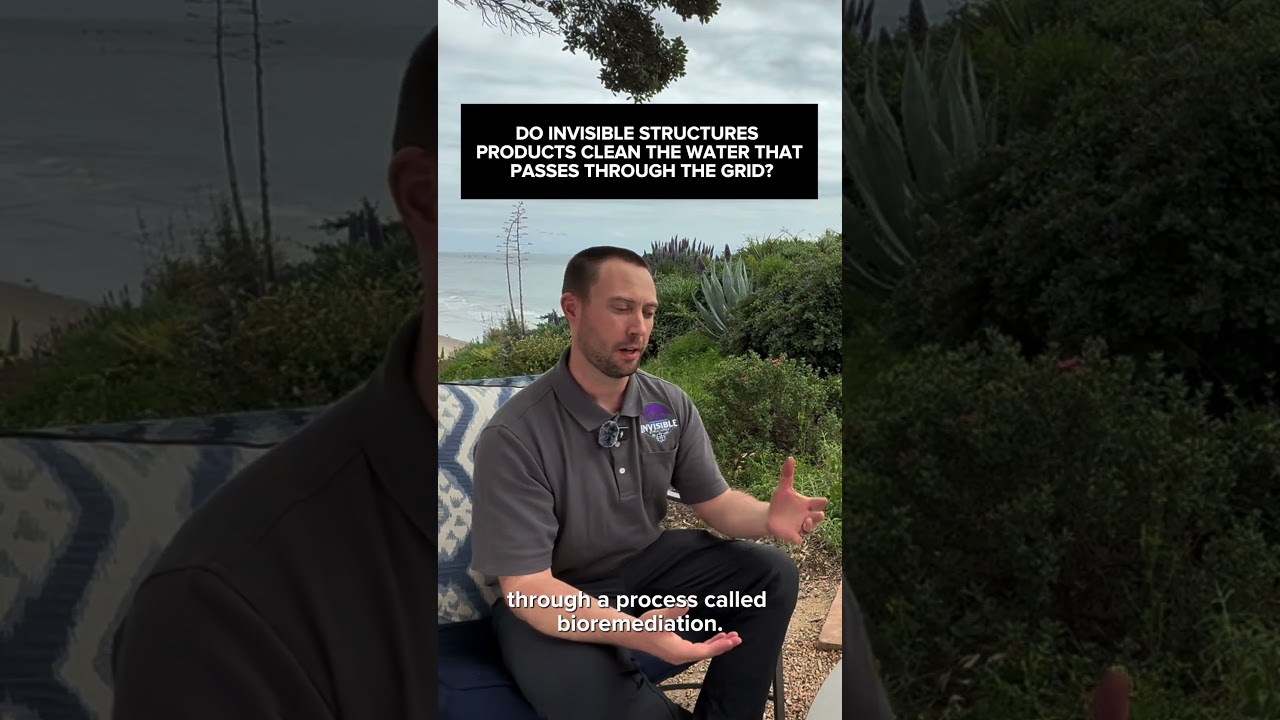 Do Invisible Structures products clean the water that passes through the porous paver grid?