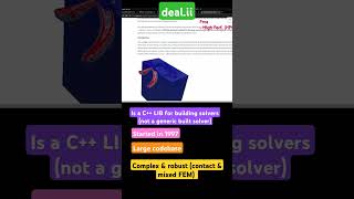 Top 5 FEM Solvers 2024 #2. deal.ii
