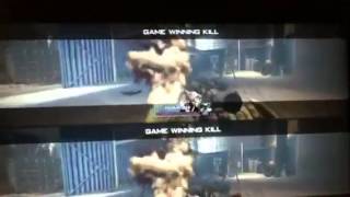 Epic mw2 trick shot!! SplitScreen!