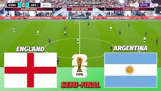 🔴 LIVE | England vs Argentina - Semi-Final - FIFA World Cup 2026 | PES 21 Simulation screenshot 5