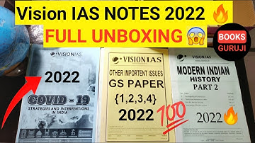 vision ias notes review | upsc best notes | ias notes 2021 | vision ias notes unboxing by priya mam