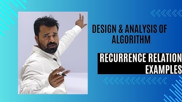 Lec 8 | Iterative Method | Recurrence Relation Examples| Algorithm Analysis |DAA |ADA @fistsAcademy