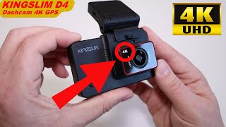 Kingslim D4 Dashcam 4K à moins de 100 euros !