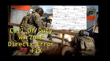 Call of Duty Warzone DirectX Encountered An Unrecoverable Error Fix 2020